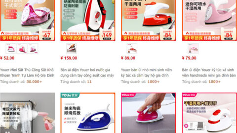Nguồn hàng bàn là hơi nước mini nội địa Trung giá nhập siêu rẻ để kinh doanh